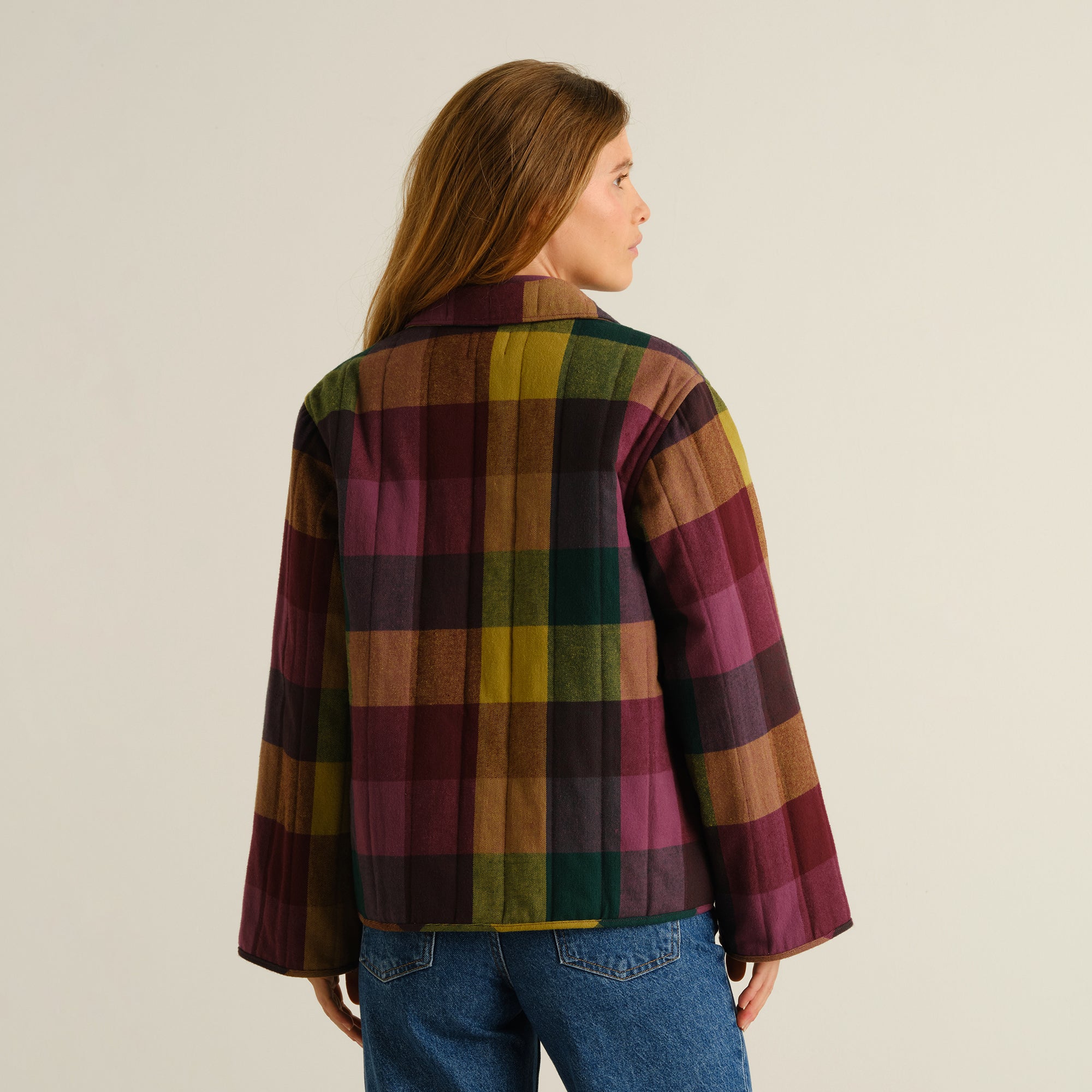 Jacke Voxtorp Flanell Karomuster Auffällig Mehrfarbig | DEDICATED