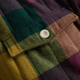 Jacke Voxtorp Flanell Karomuster Auffällig Mehrfarbig | DEDICATED