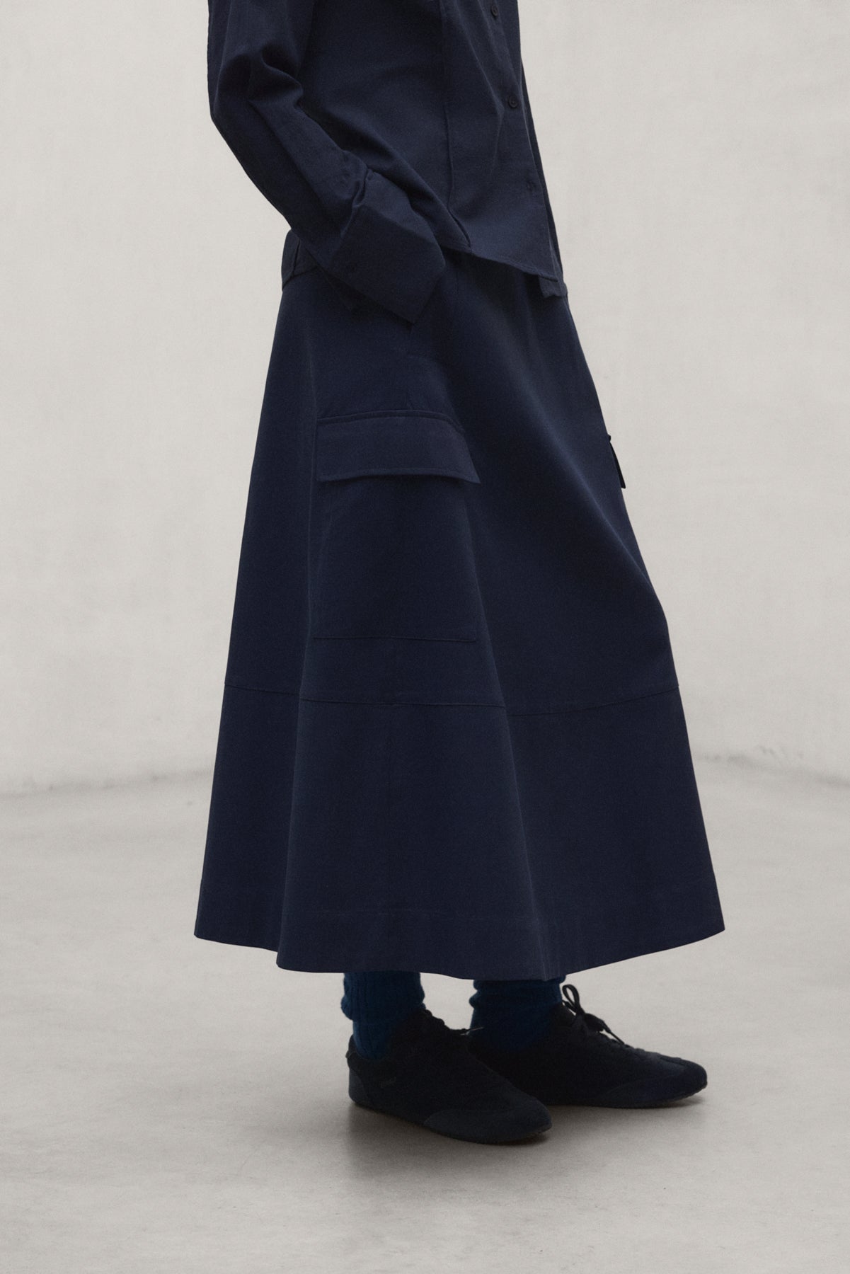 Gonna da donna Kano Ten Cot blu navy scuro | ECOALF