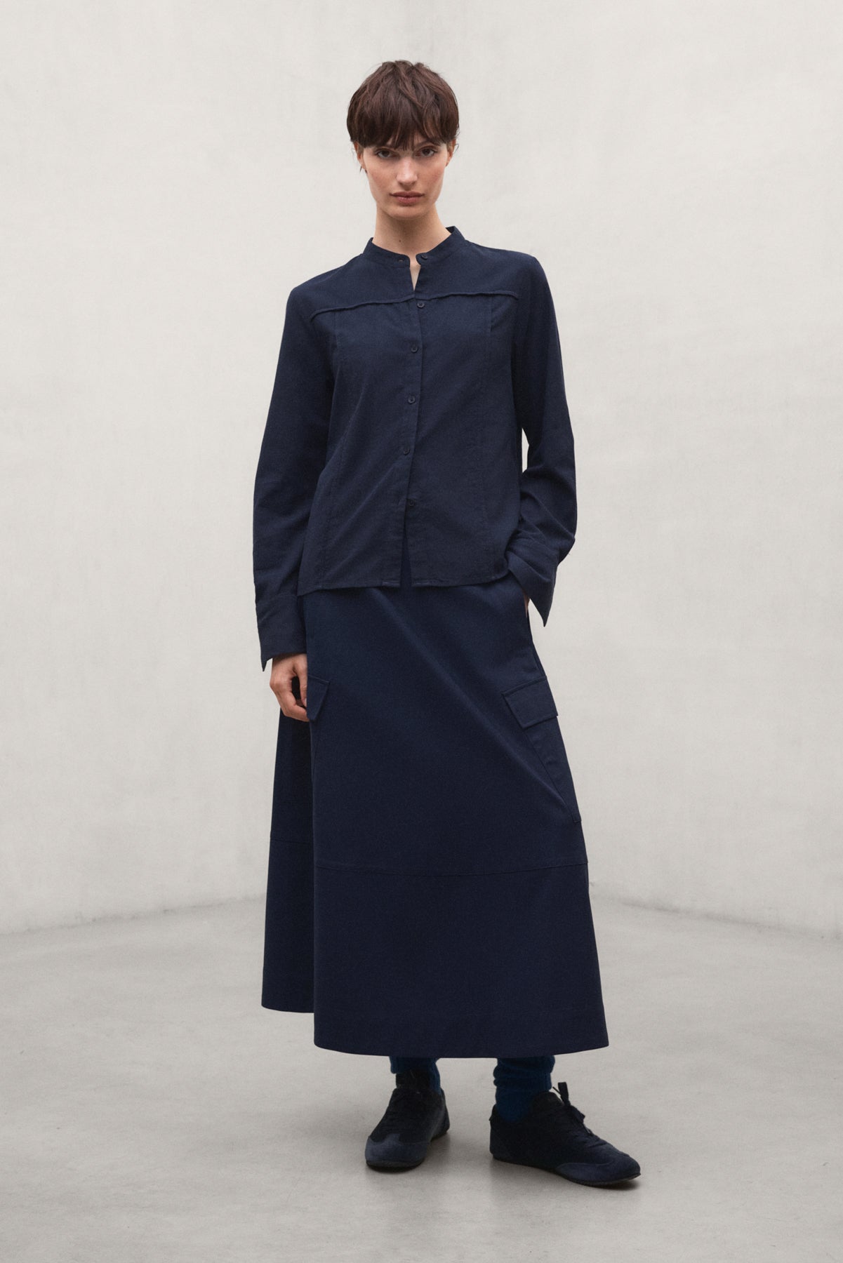 Gonna da donna Kano Ten Cot blu navy scuro | ECOALF
