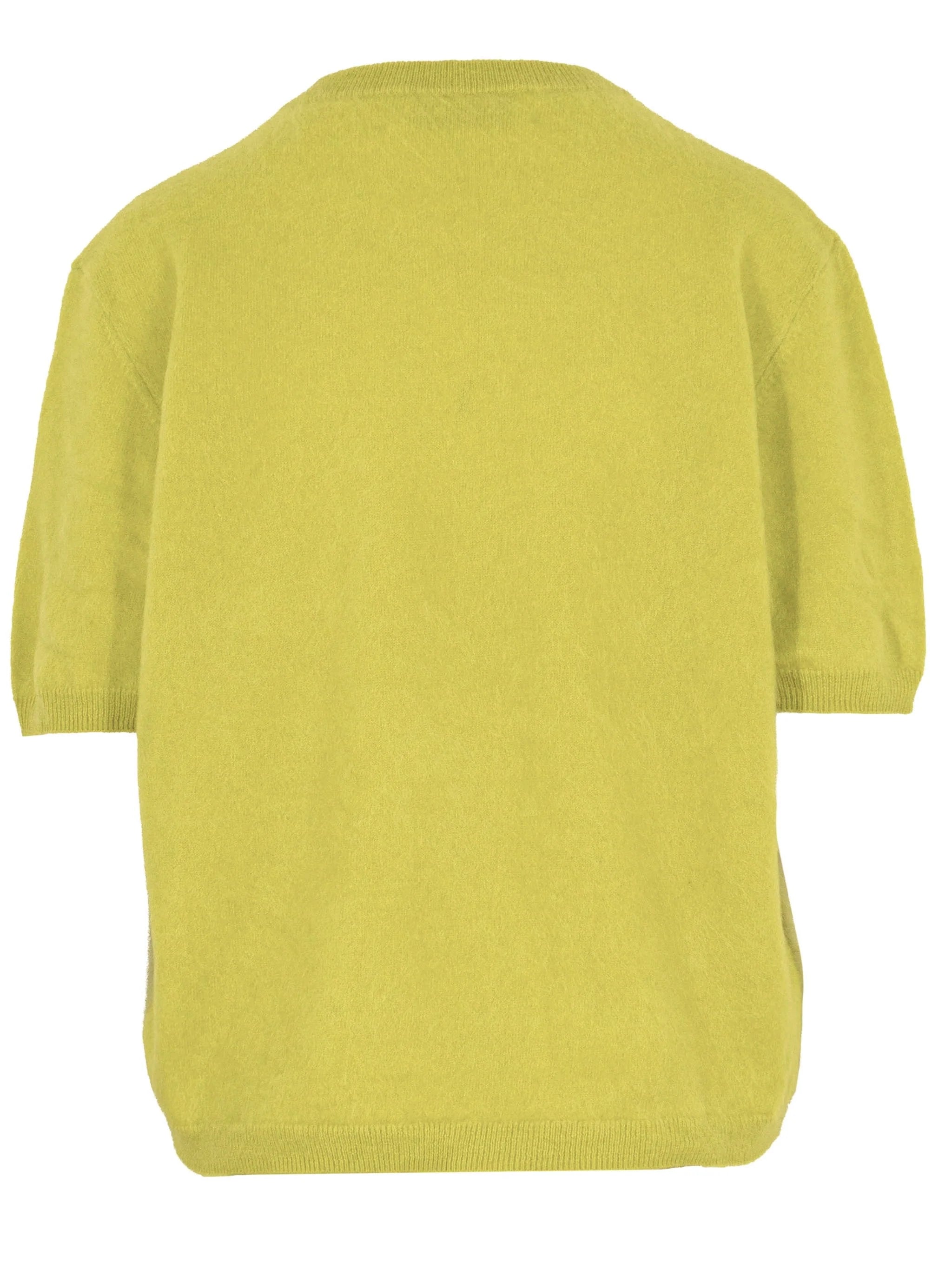 Pullover Short Sleeve in Cashmere - Lime | Another Brand