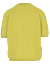 Pullover Short Sleeve in Cashmere - Lime | Another Brand