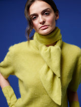 Pullover Short Sleeve in Cashmere - Lime | Another Brand