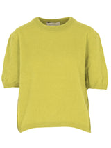 Pullover Short Sleeve in Cashmere - Lime | Another Brand