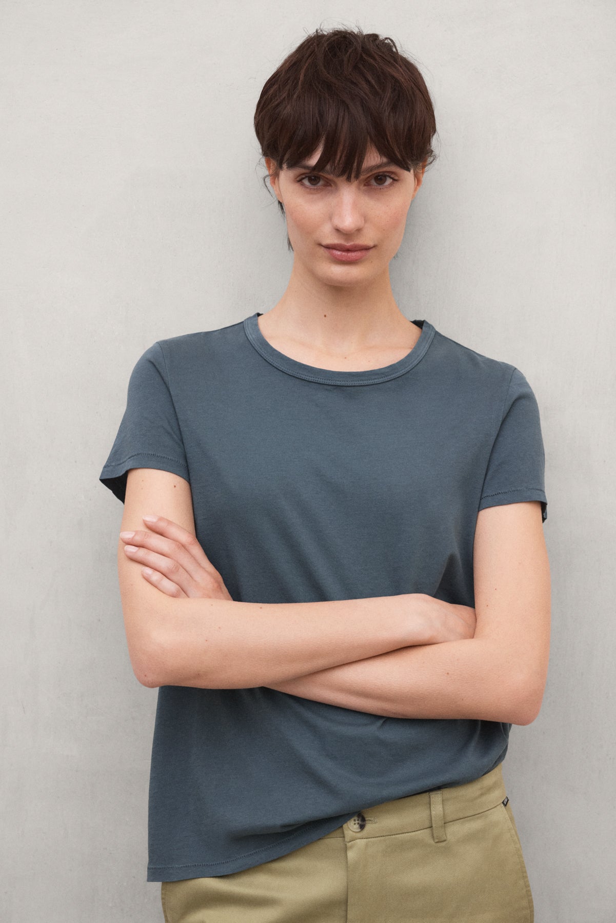 T-shirt Keile da donna color kaki scuro | ECOALF