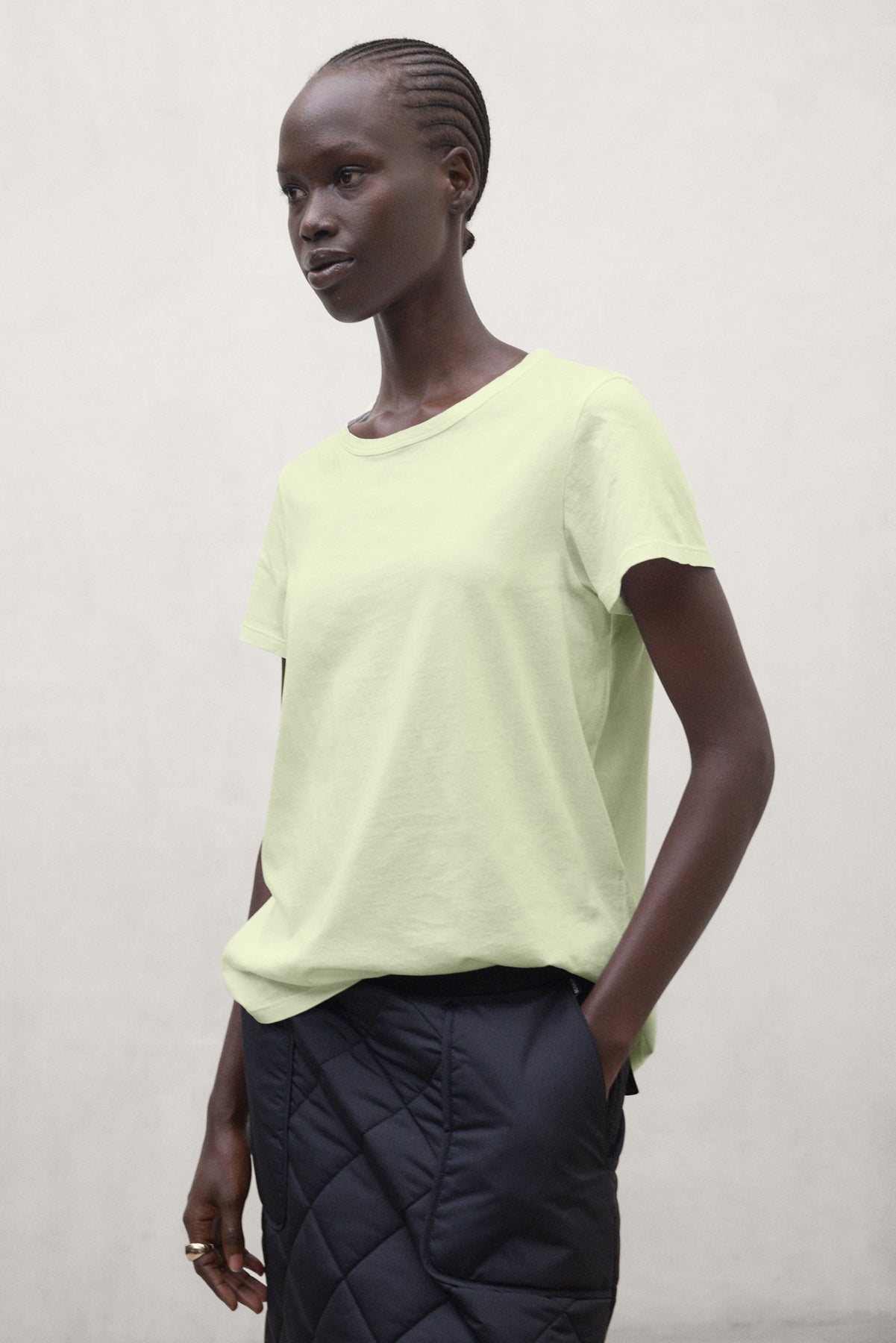 Keile Women's T-Shirt Pastel Yellow | ECOALF