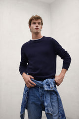 Maglione Laguna da uomo blu navy scuro | ECOALF