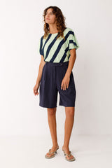 Bermuda-Hose Laida Navy Damen | Skfk