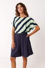 Bermuda-Hose Laida Navy Damen | Skfk