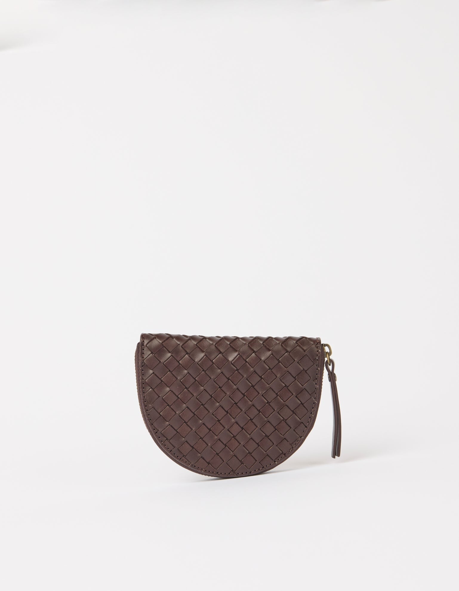 Portamonete Laura – Marrone Intrecciato | O My Bag