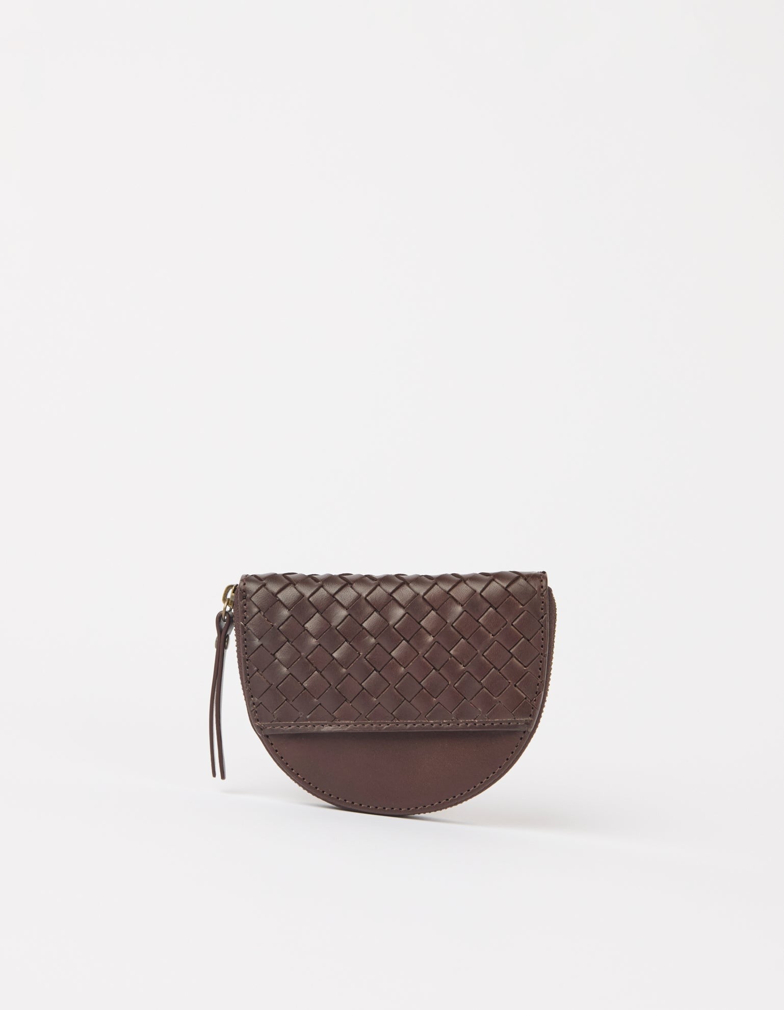 Portamonete Laura – Marrone Intrecciato | O My Bag