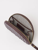 Portamonete Laura – Marrone Intrecciato | O My Bag