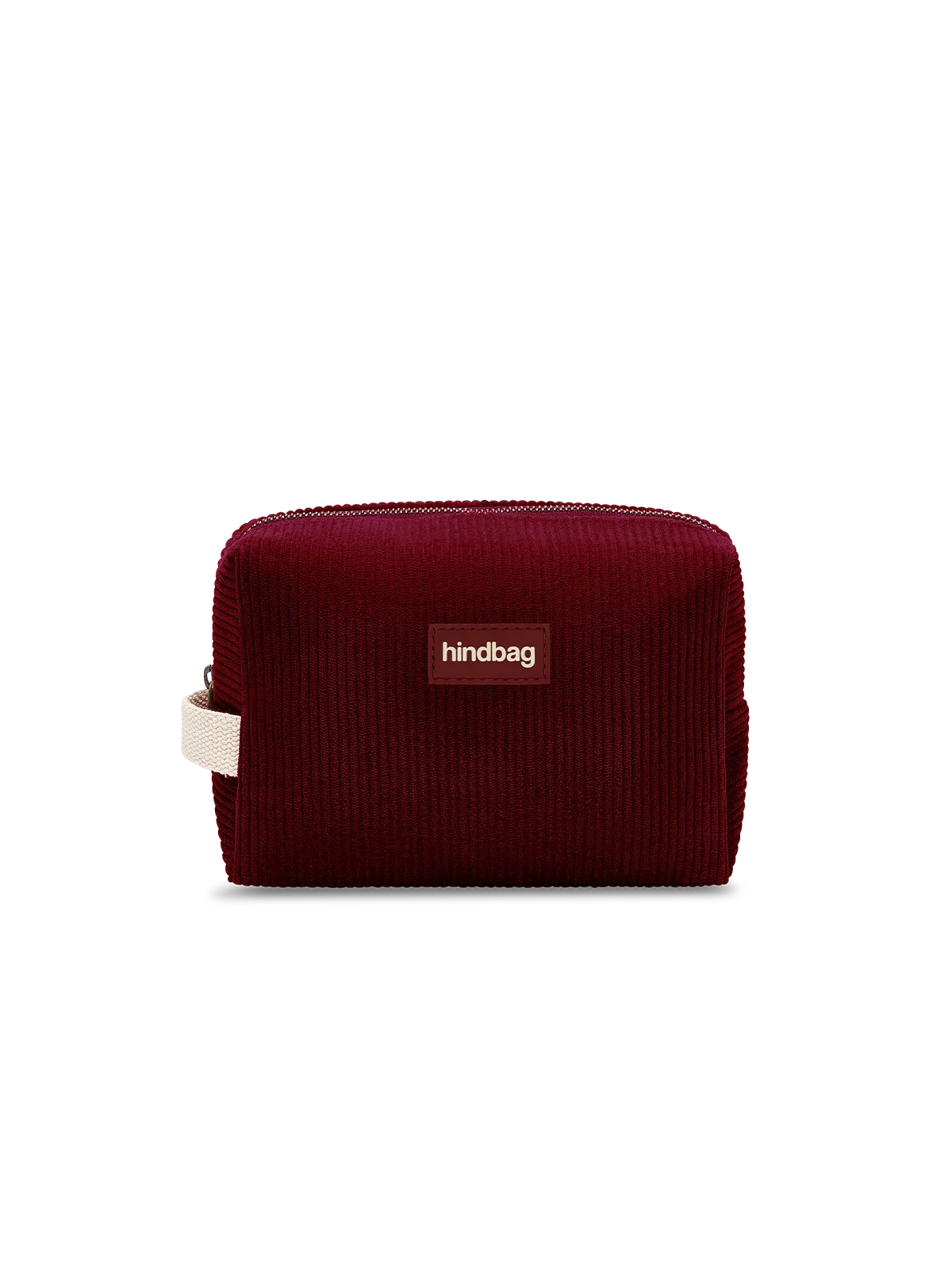 Leon burgundy corduroy Toiletry Bag | Hindbag