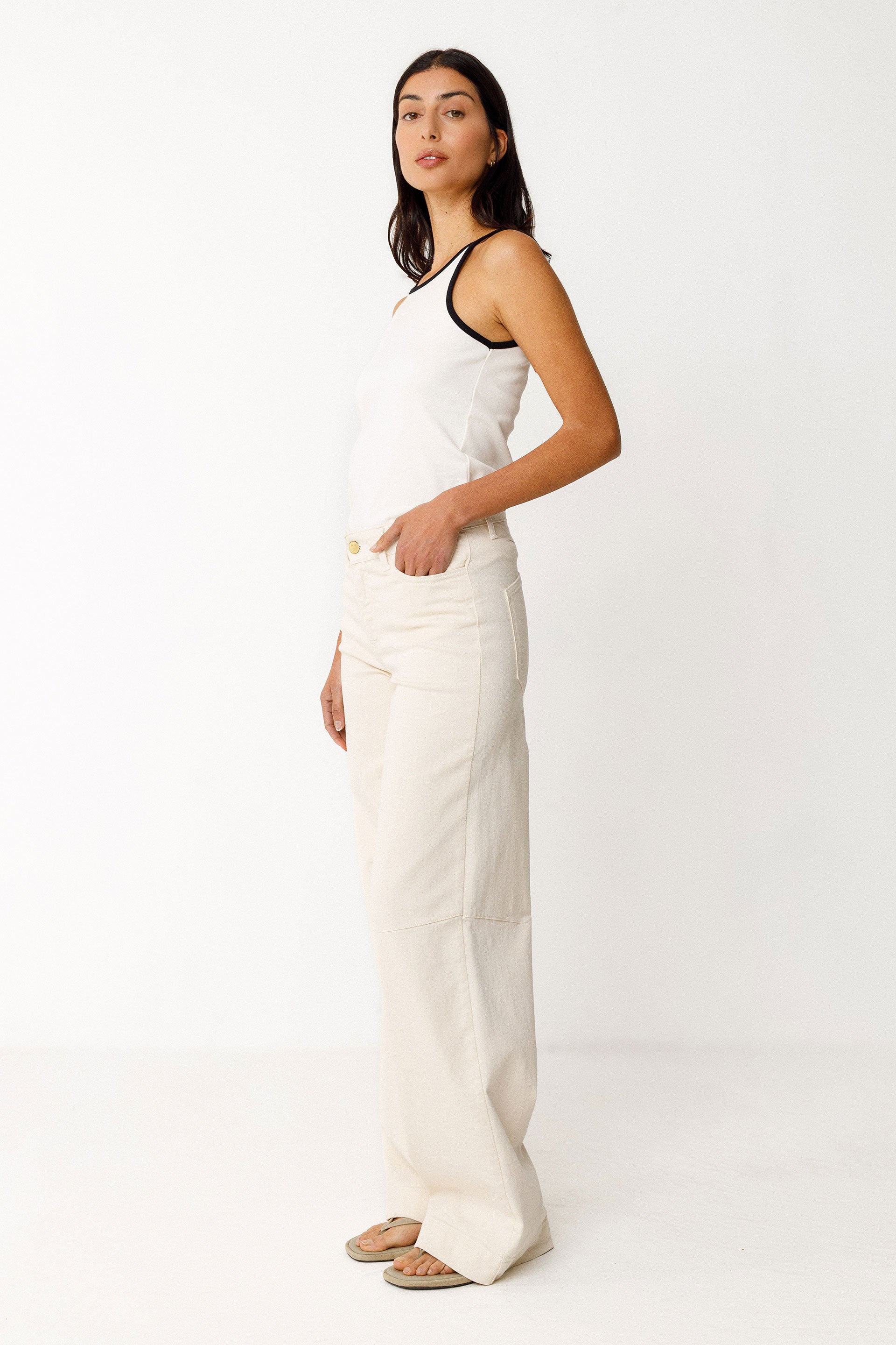 Top Libe Creme Damen Bio-Baumwolle | Skfk