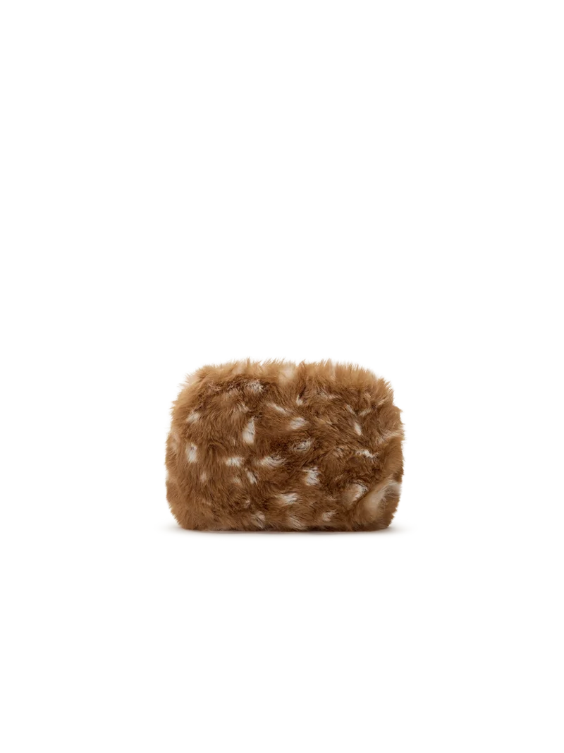 Lili fawn faux fur Coin Purse | Hindbag