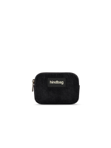 Lili black corduroy Coin Purse | Hindbag