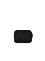 Lili black corduroy Coin Purse | Hindbag