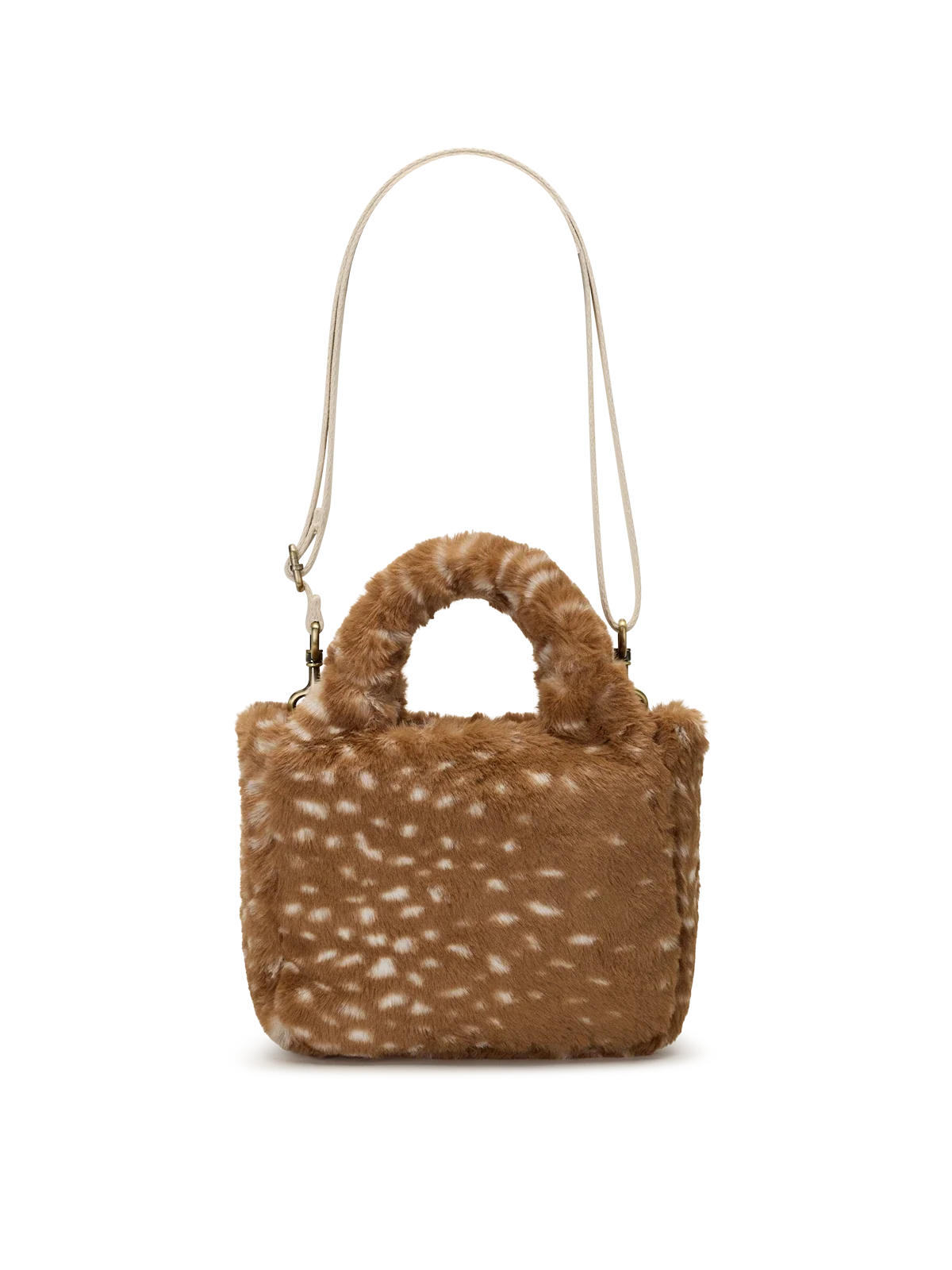 Louise fawn faux fur Crossbody | Hindbag