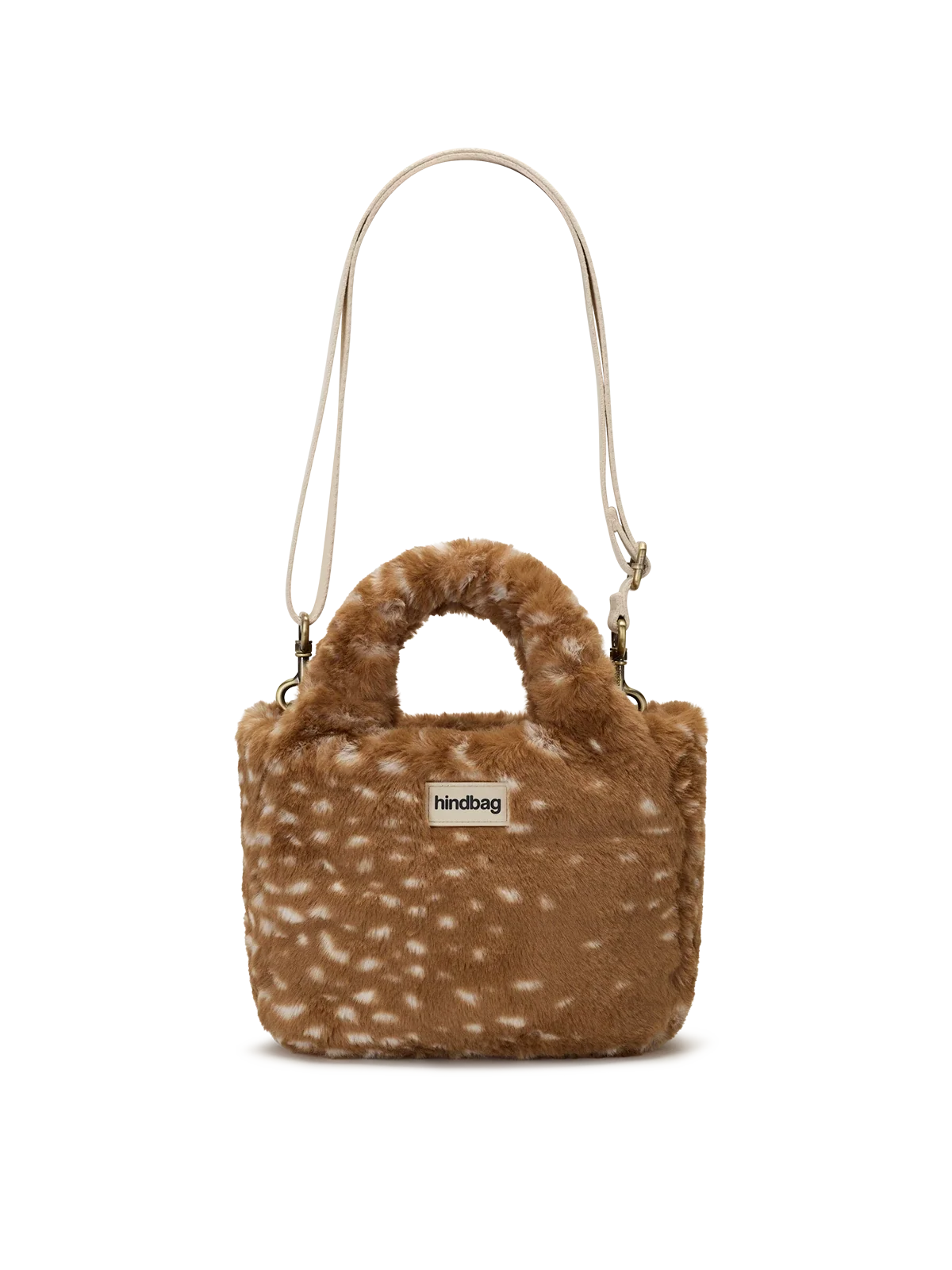 Louise fawn faux fur Crossbody | Hindbag