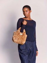 Louise fawn faux fur Crossbody | Hindbag
