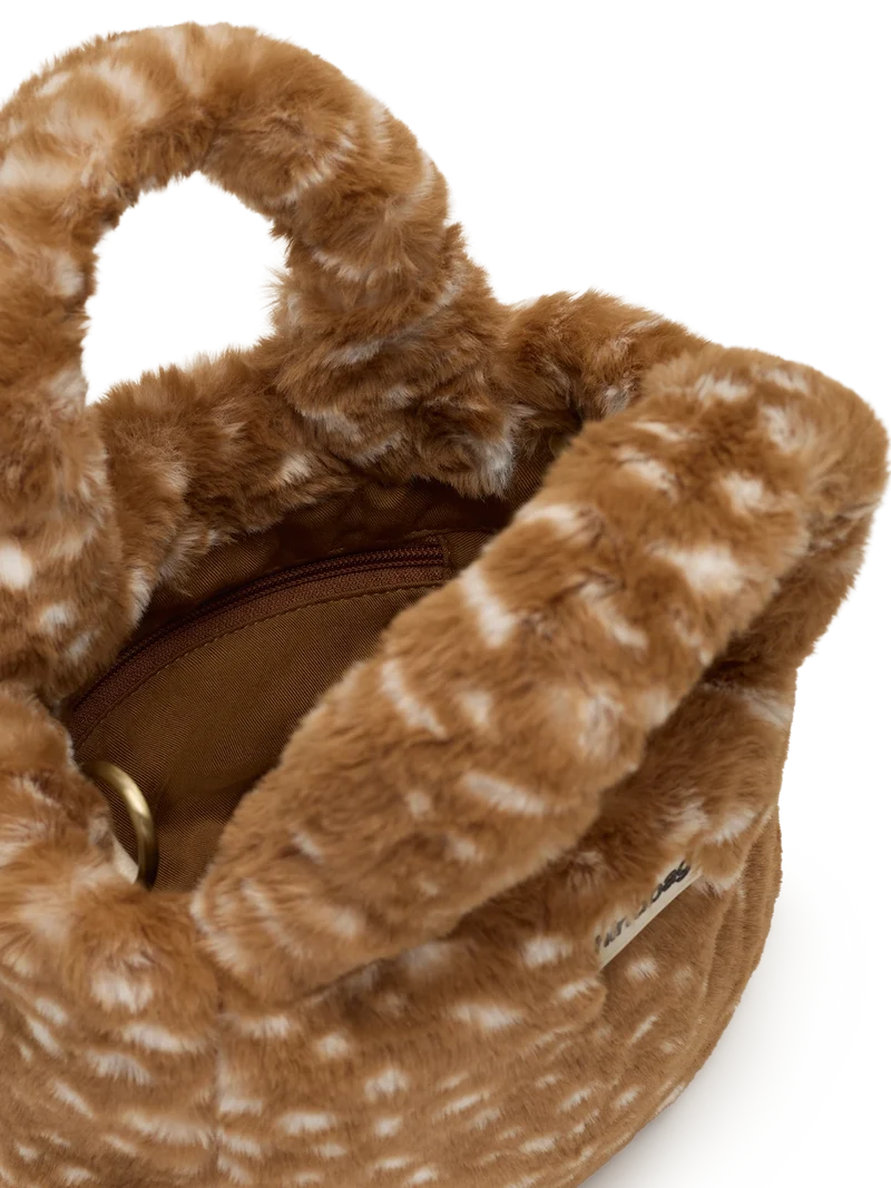 Louise fawn faux fur Crossbody | Hindbag