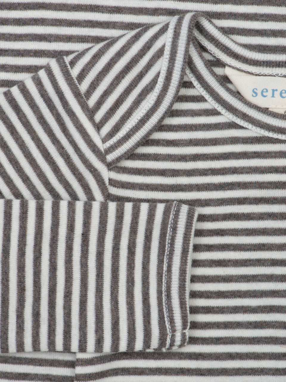 Baby Body Stripe Soil/Offwhite | SERENDIPITY