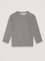 Baby-T-Shirt gestreift Soil/Offwhite | SERENDIPITY