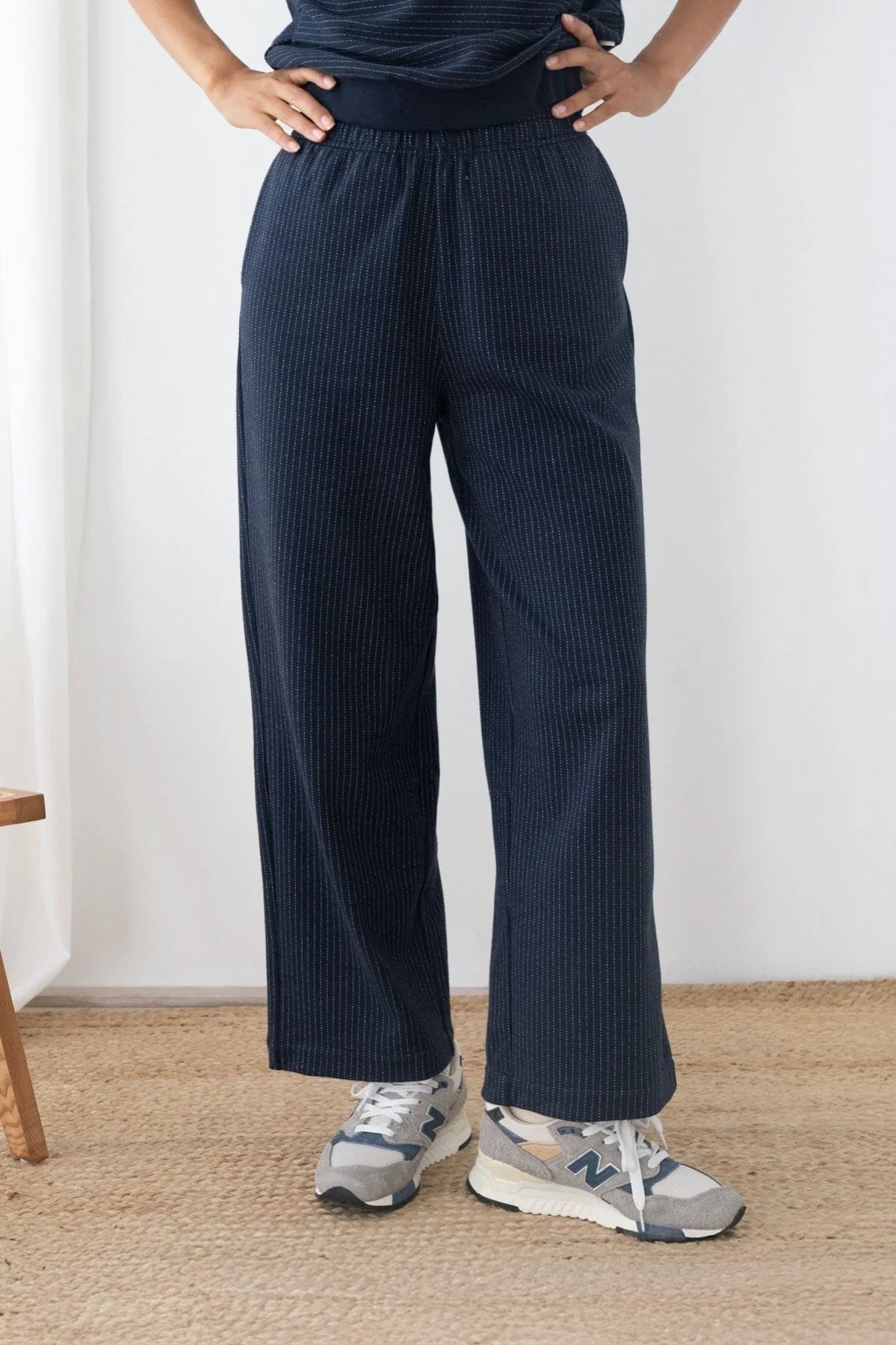 Maipo Diplomatic gestreifte Hose Navy | TWOTHIRDS