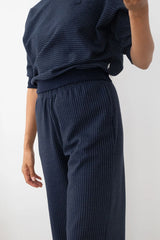 Maipo Diplomatic gestreifte Hose Navy | TWOTHIRDS