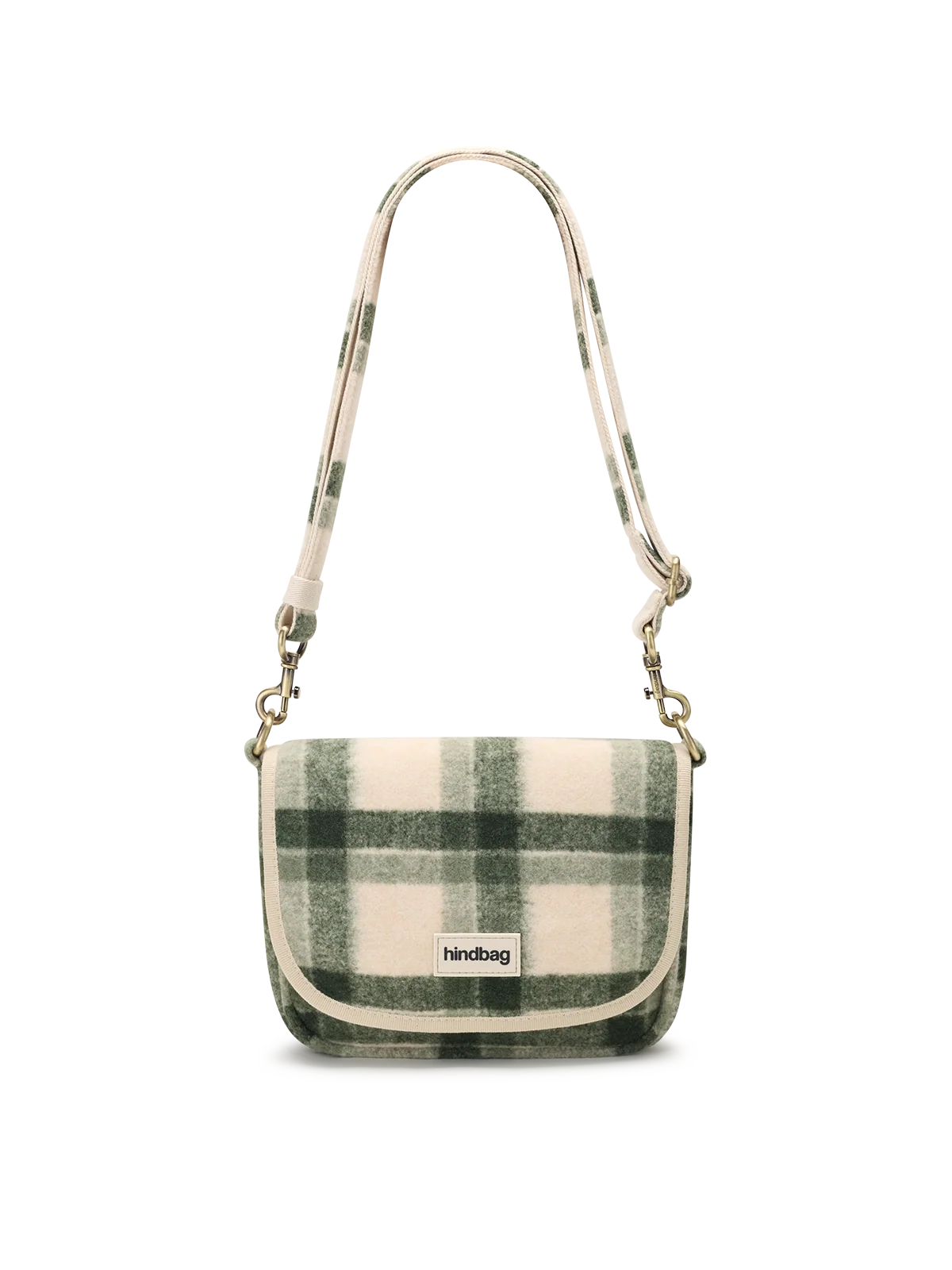 Margault tartan green Crossbody Bag | Hindbag