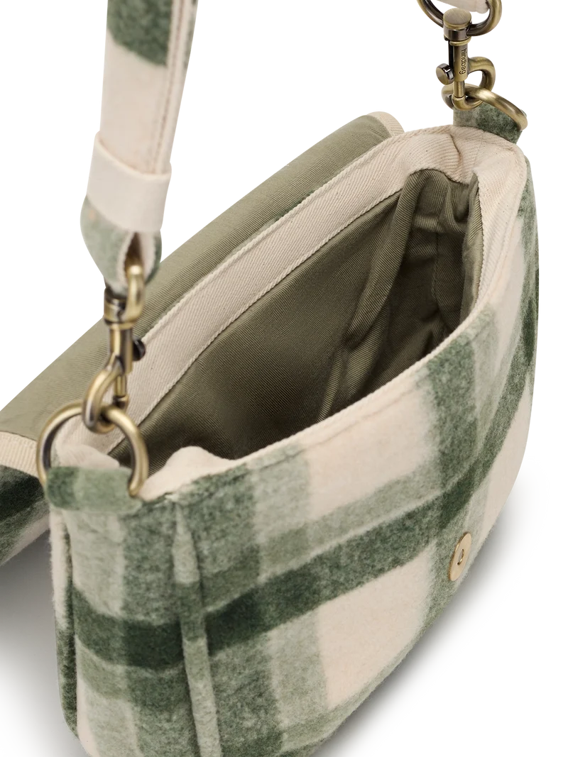 Margault tartan green Crossbody Bag | Hindbag