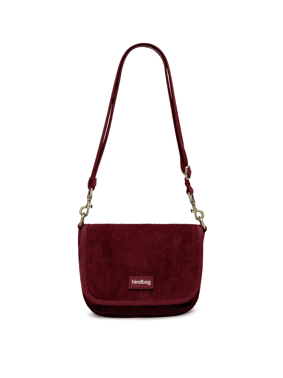 Margault burgundy corduroy Crossbody | Hindbag