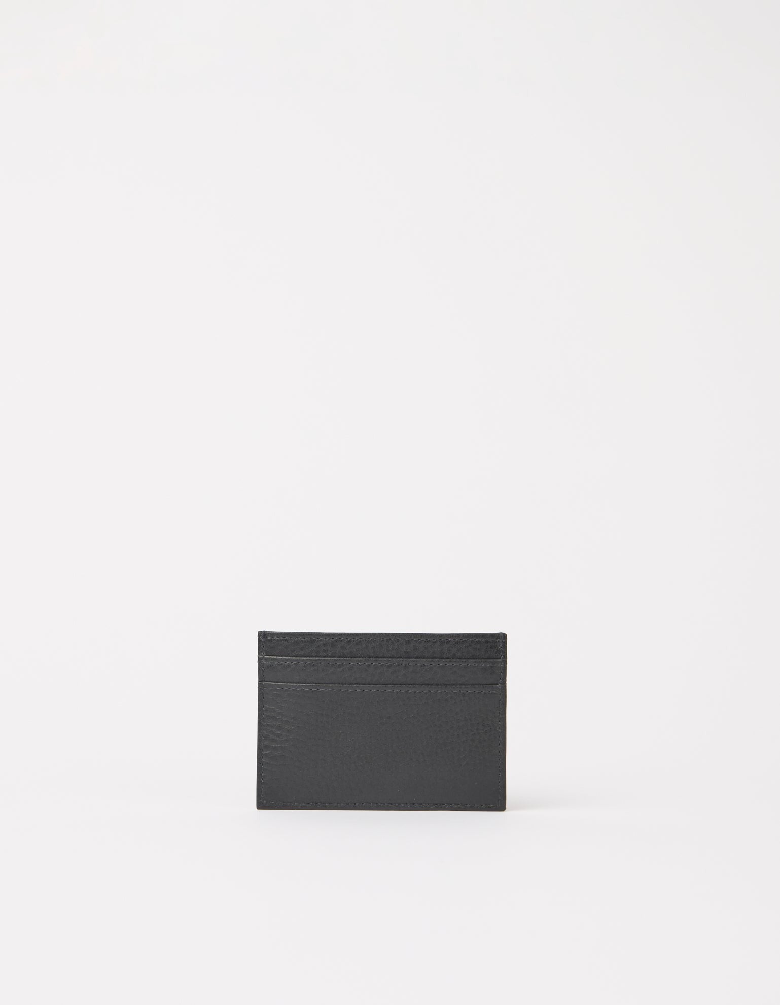 Kartenetui Mark – Schwarzes weiches Narbenleder | O My Bag