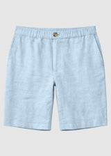 Shorts Regular Linen Man Pastel Blue | Mazine