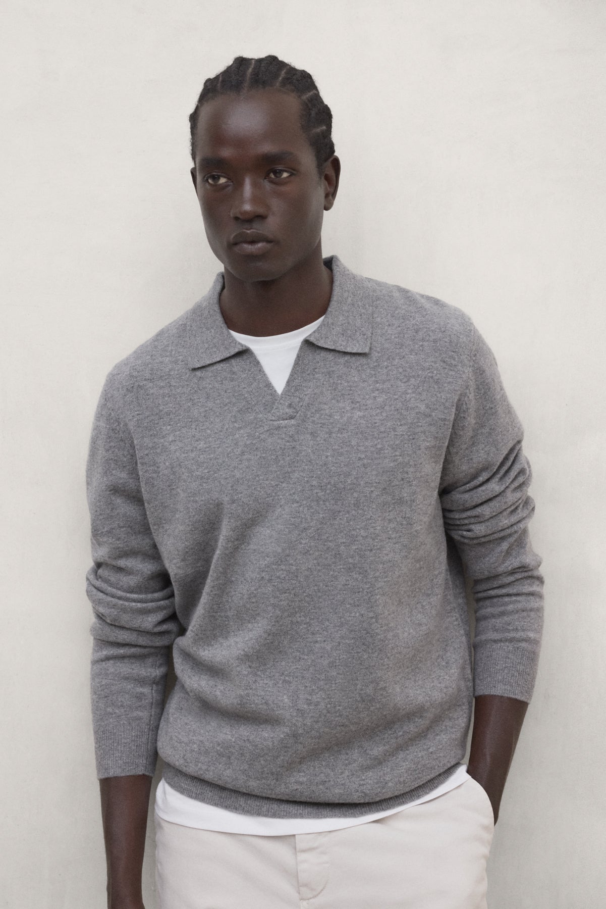 Maglione Mopane da uomo grigio medio mélange | ECOALF