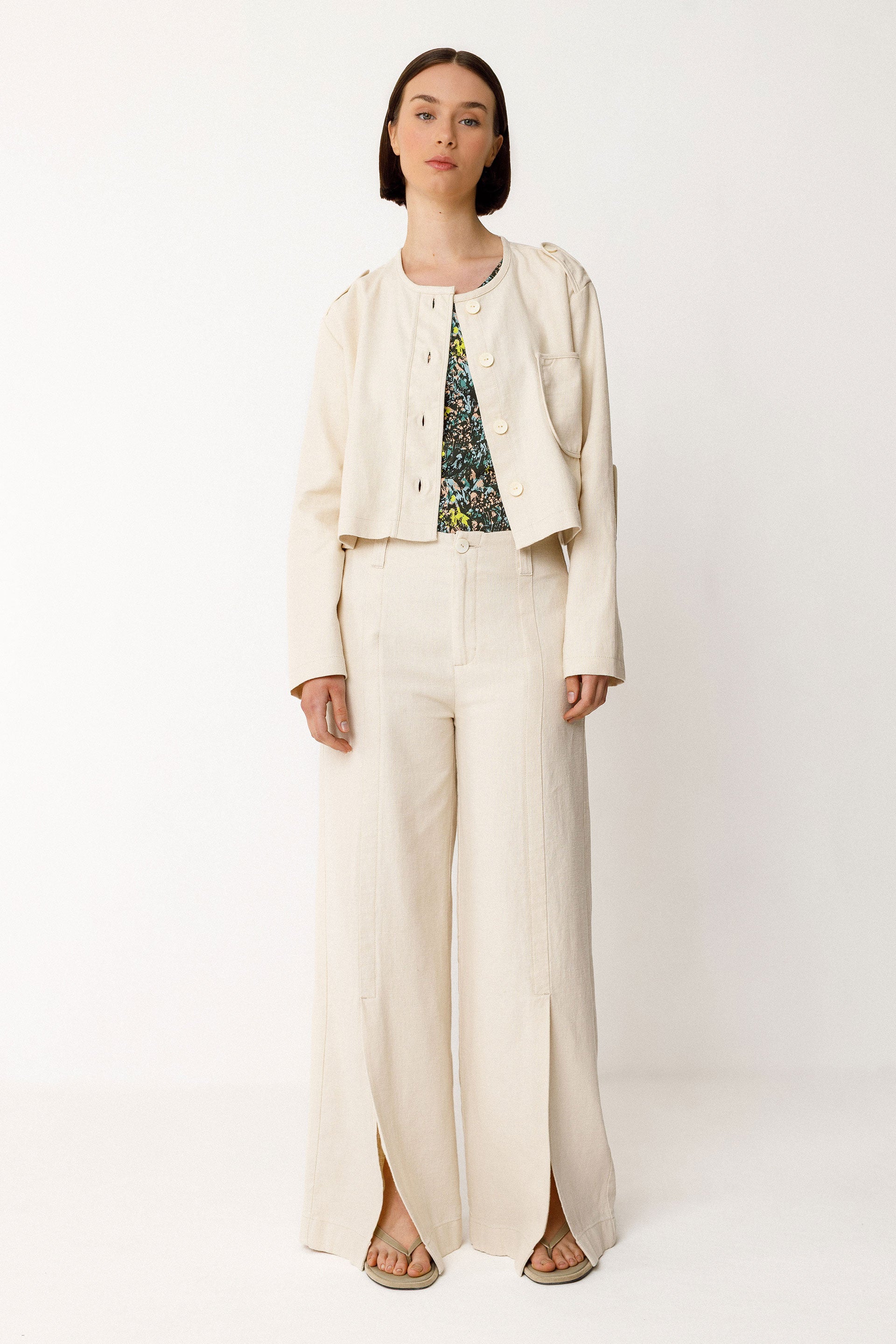 Trouser Narea Ivory Woman | Skfk