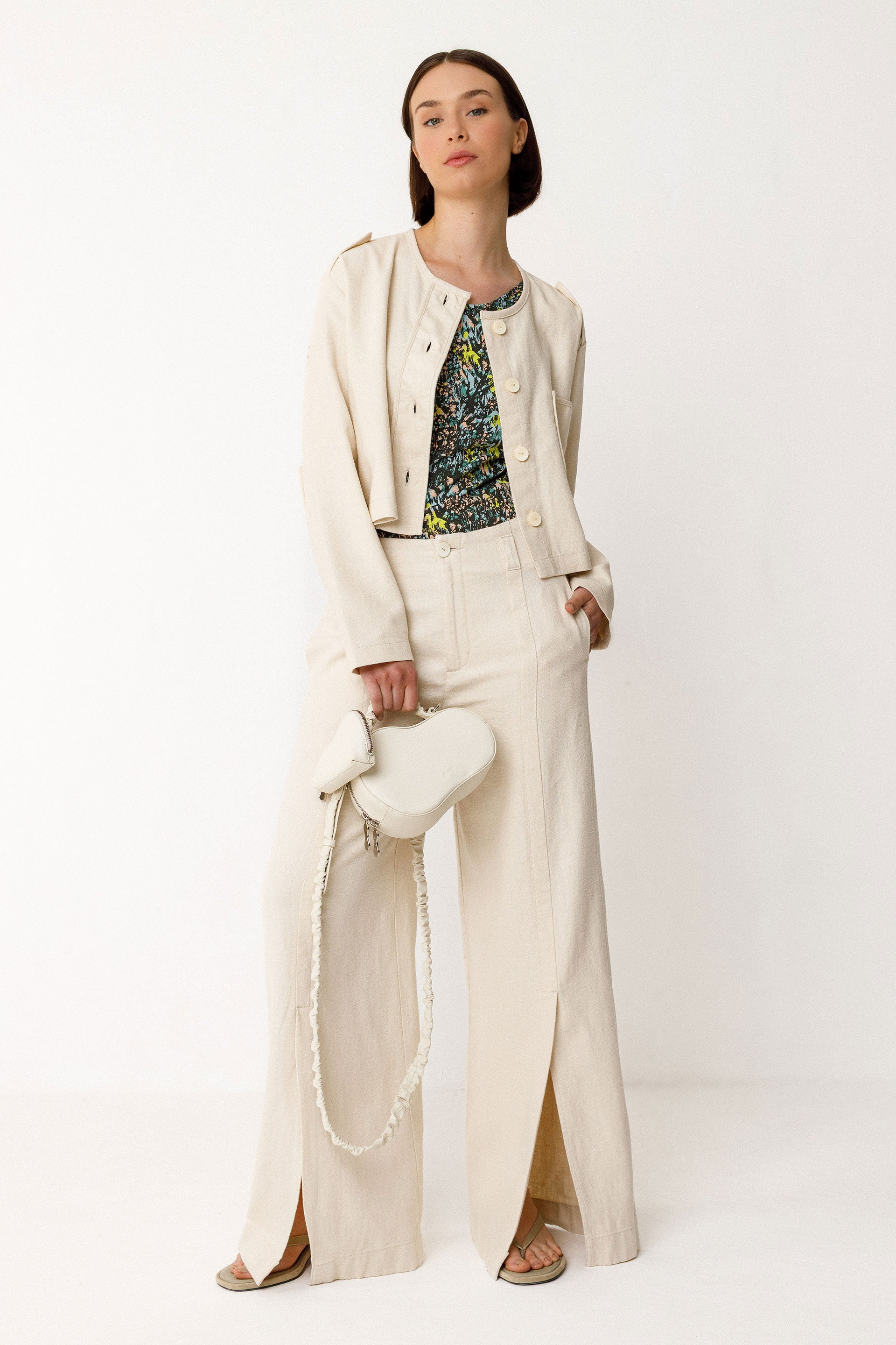 Trouser Narea Ivory Woman | Skfk