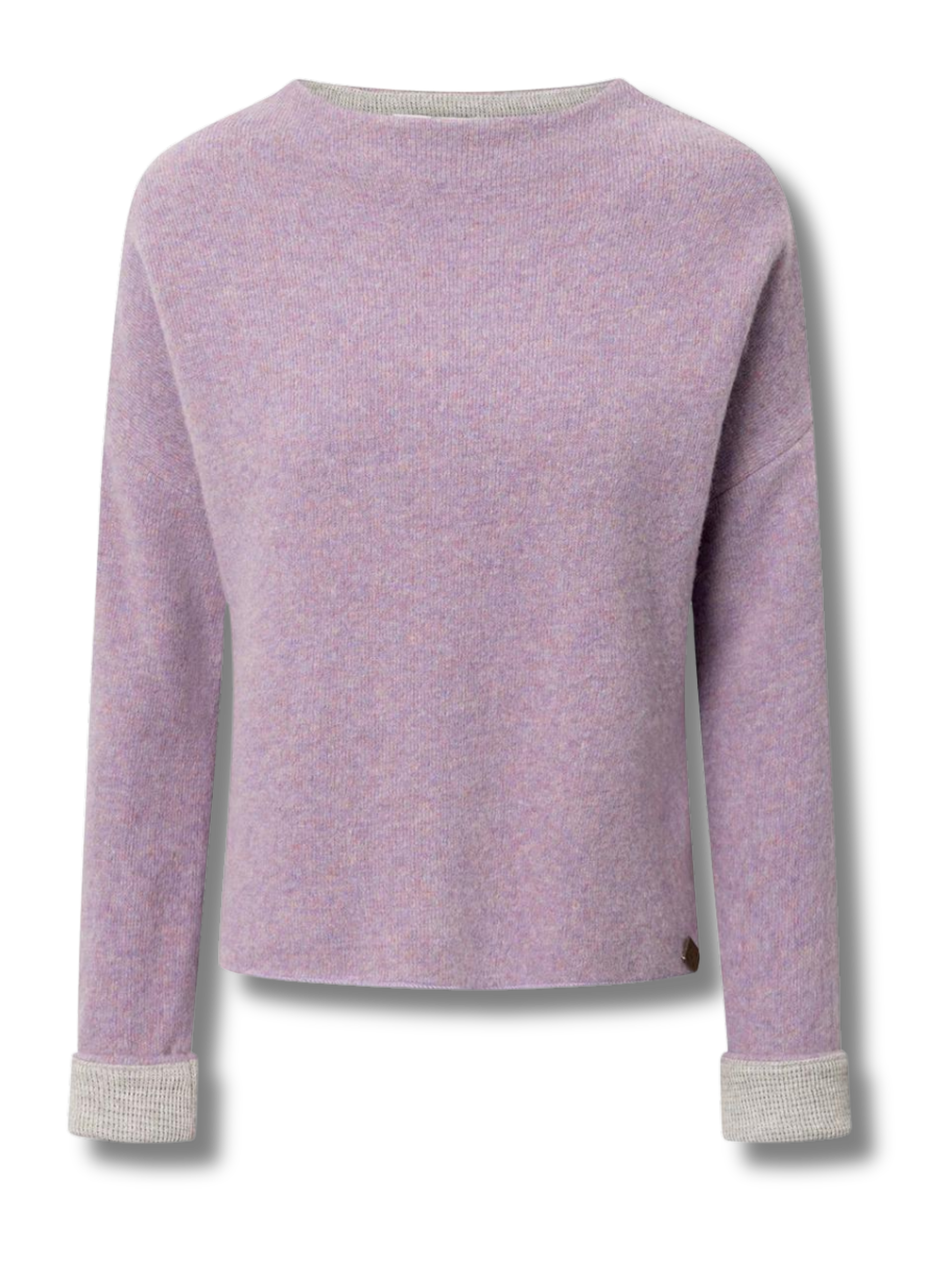 Sweater Nicoletta Purple In Organic Wool | Stapf