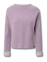 Sweater Nicoletta Purple In Organic Wool | Stapf