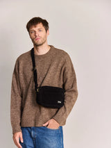 Reporter bag Nino black corduroy | Hindbag