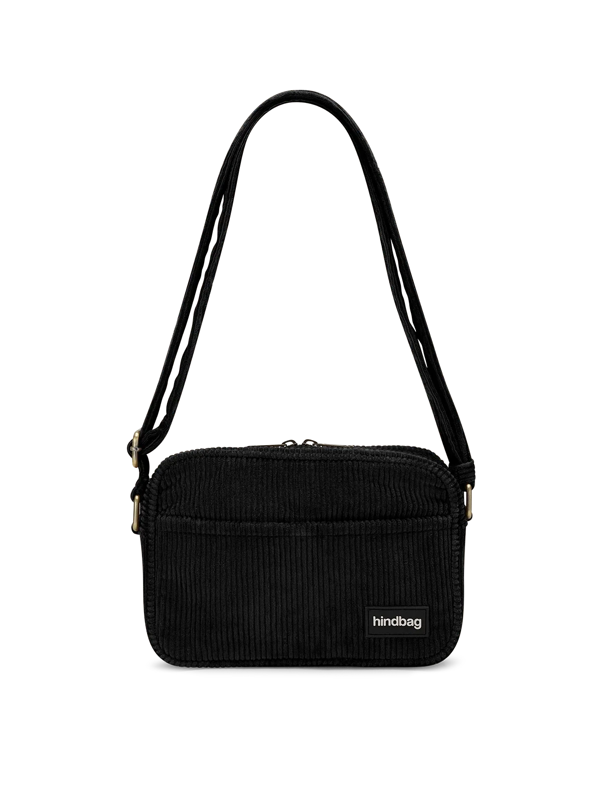 Reporter bag Nino black corduroy | Hindbag