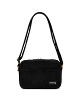 Reporter bag Nino black corduroy | Hindbag
