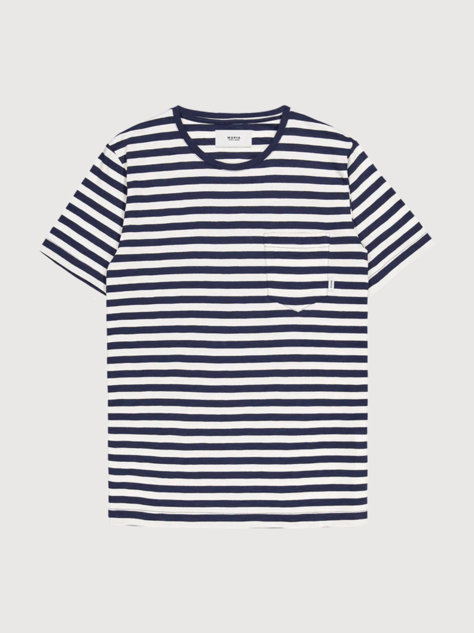 Verkstad T-shirt Navy-White | Makia
