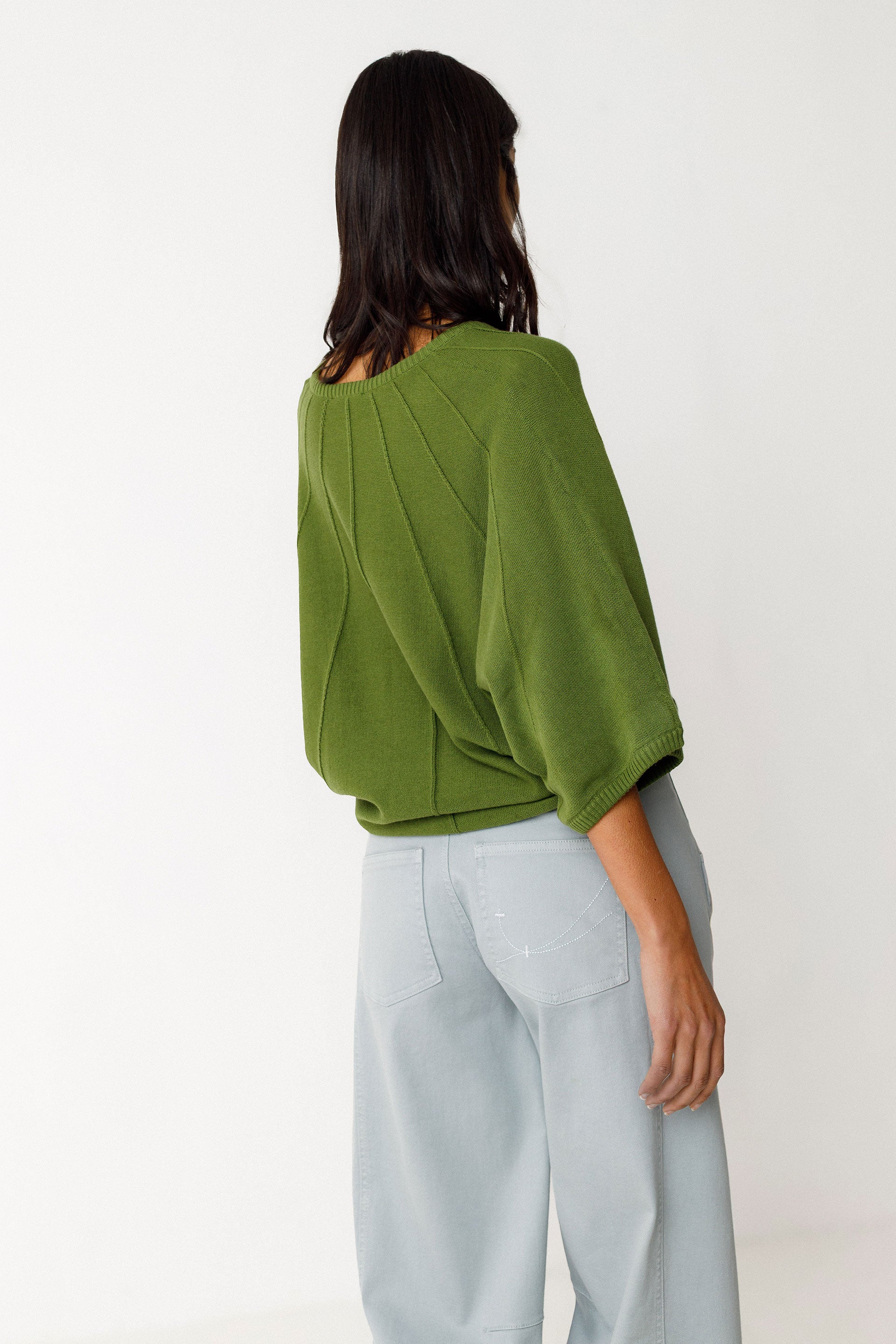 Maglione Olaia Verde Scuro Donna Cotone Gots | Skfk