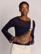 Olivia macchiato corduroy Bum bag | Hindbag