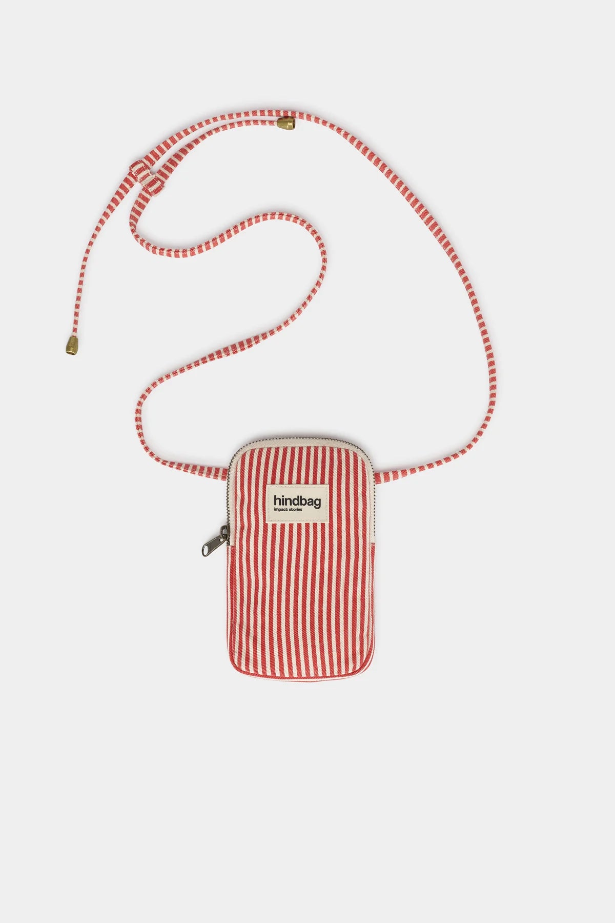 Bill Phone Pouch – Red Stripes | Hindbag