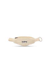 Côme Beige Corduroy Fanny Pack Keychain | Hindbag
