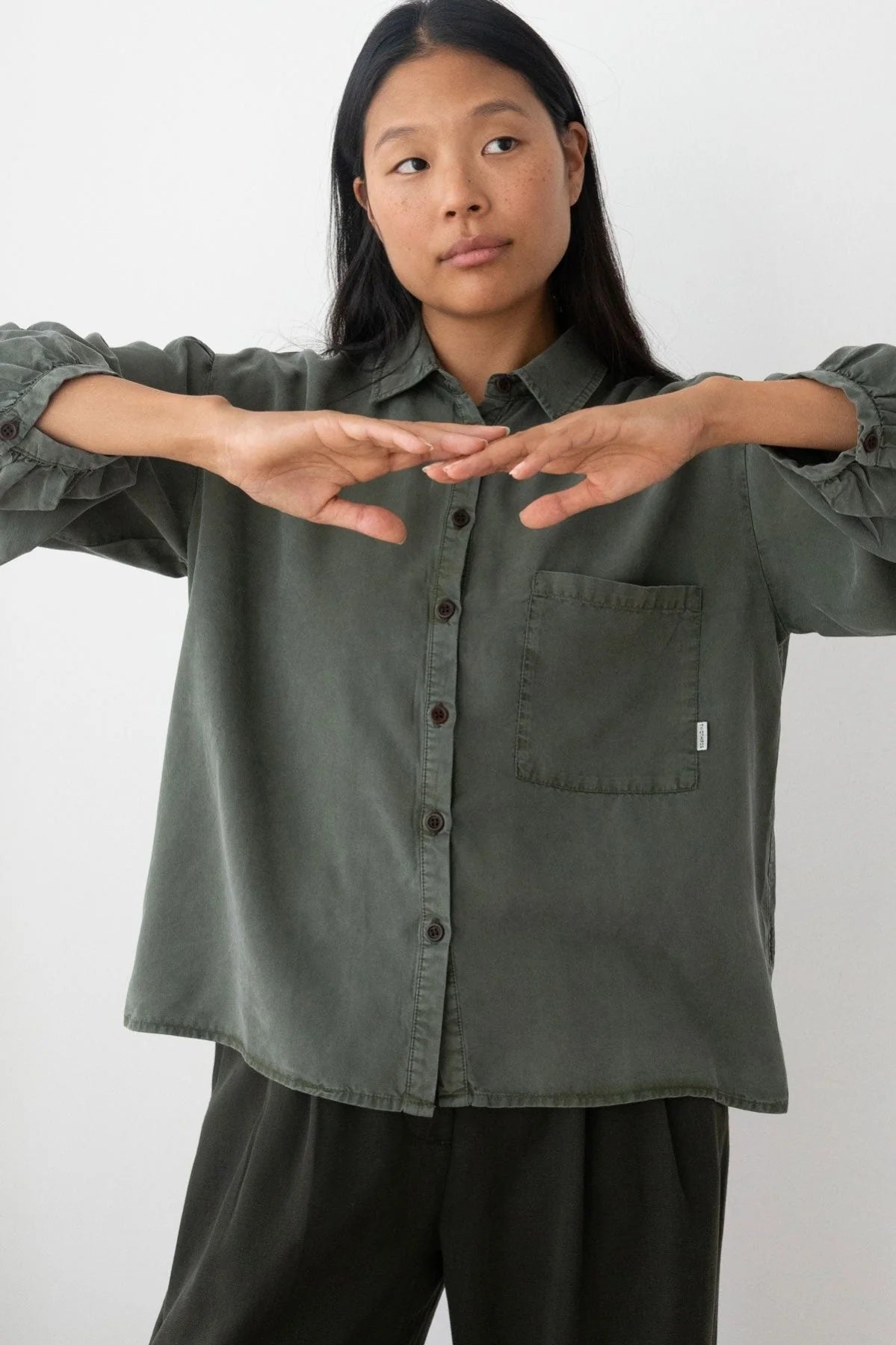 Camicia Recco Verde Scuro | TWOTHIRDS