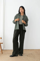 Camicia Recco Verde Scuro | TWOTHIRDS