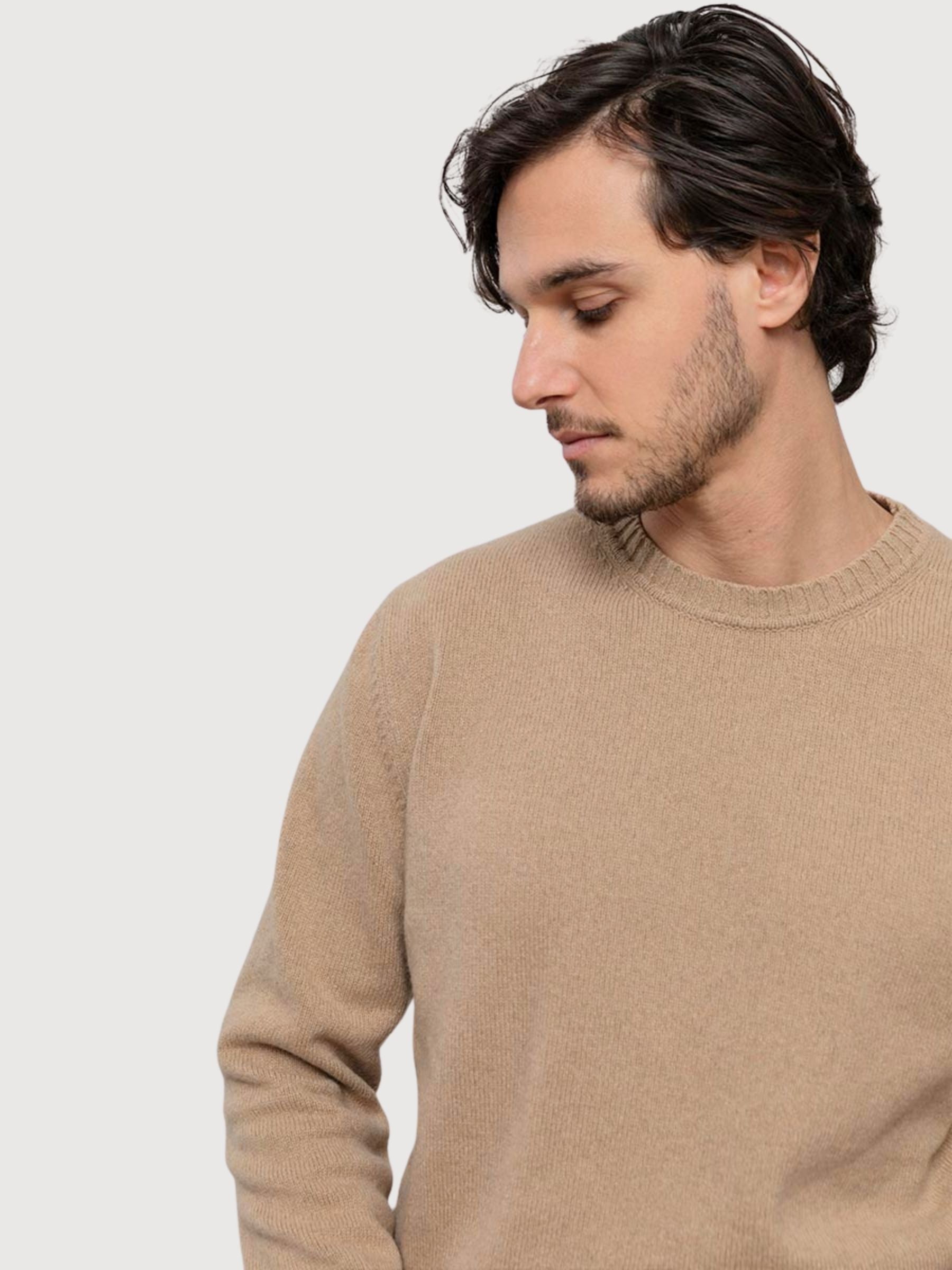 Romeo Beige Sughero Pullover Herren | RIFÒ